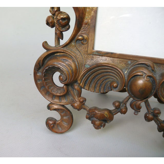 Neo-Baroque Picture Frame with Neptune, Putti and Shells, Bronze, Germany, 1890s For Sale - Image 16 of 18