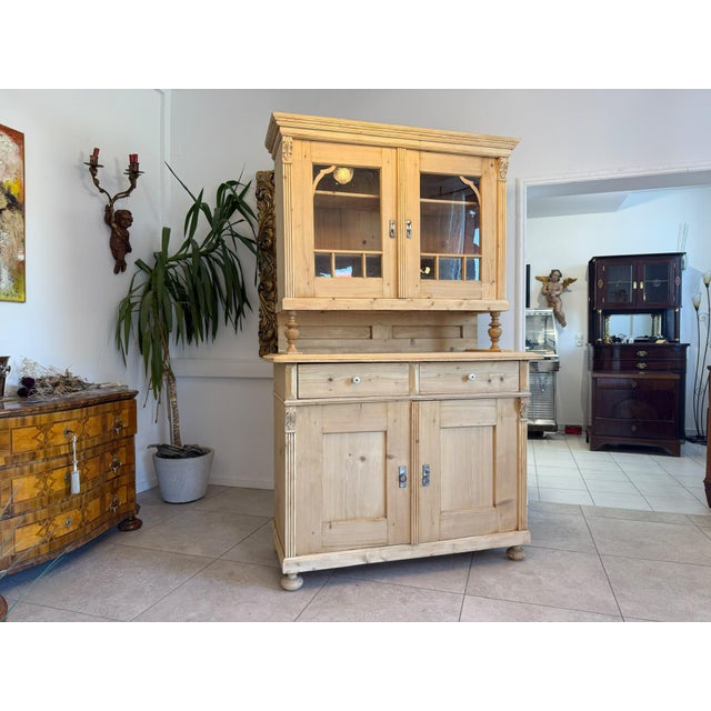 Rustic Kitchen Cabinet/Buffet/Sideboard, Gründerzeit Style. Dimensions: Height x Width x Depth 210 x 128 x 55 cm. For sale...
