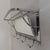 1930s Art Deco Wall Coat Rack with Adjustable Faceted Mirror in Chrome Frame, 1930s For Sale - Image 5 of 14