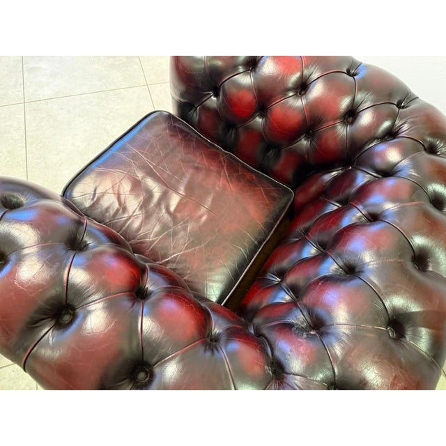 Brown Vintage Chesterfield Club Chair For Sale - Image 8 of 18