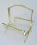 Vintage Mid-Century Modern Brass Bamboo-Style Magazine Stand, Book Holder For Sale - Image 9 of 13