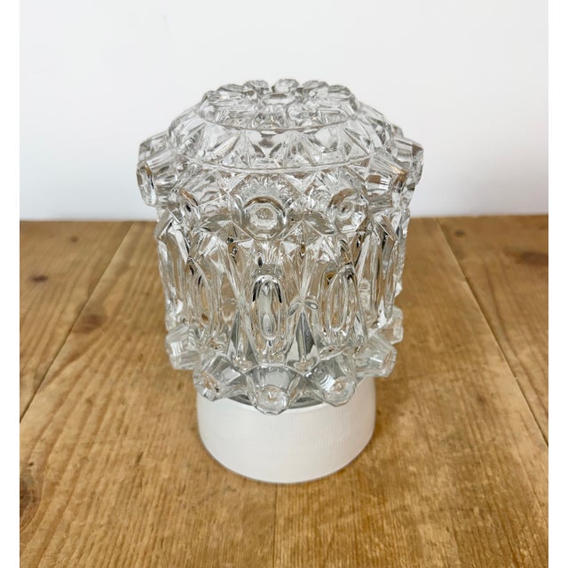 Industrial Vintage White Porcelain Ceiling Light, 1970s For Sale - Image 3 of 13