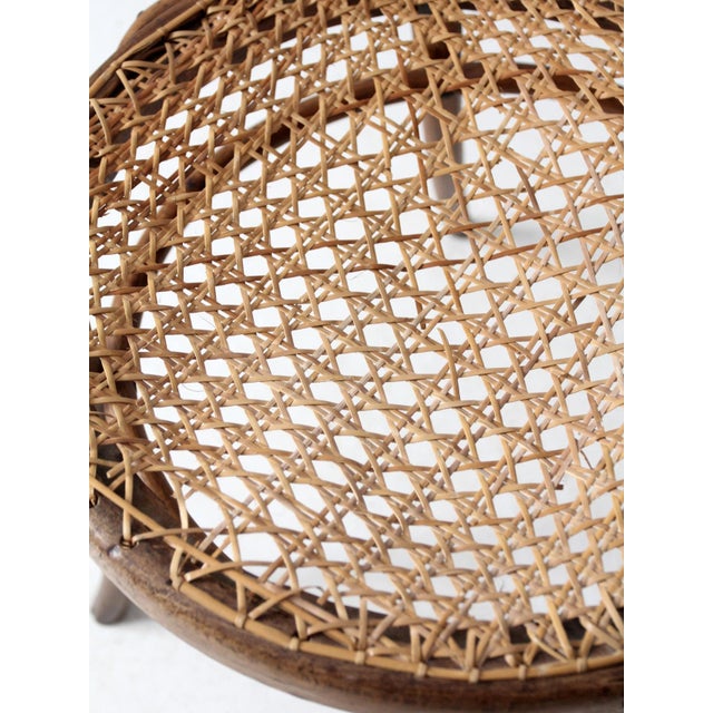 Antique Bentwood Bistro Cafe With Cane Seat For Sale - Image 4 of 13