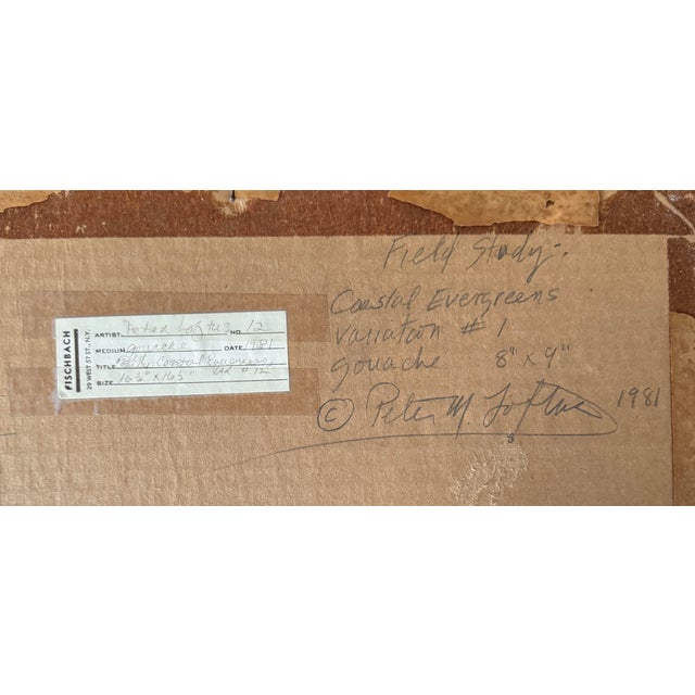 1980s Peter Loftus (American, Born 1948), Set of Three Watercolor and Gouache on Paper Field Studies For Sale - Image 5 of 13