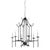 Wildwood Bamboo Chandelier - Charcoal Finish For Sale