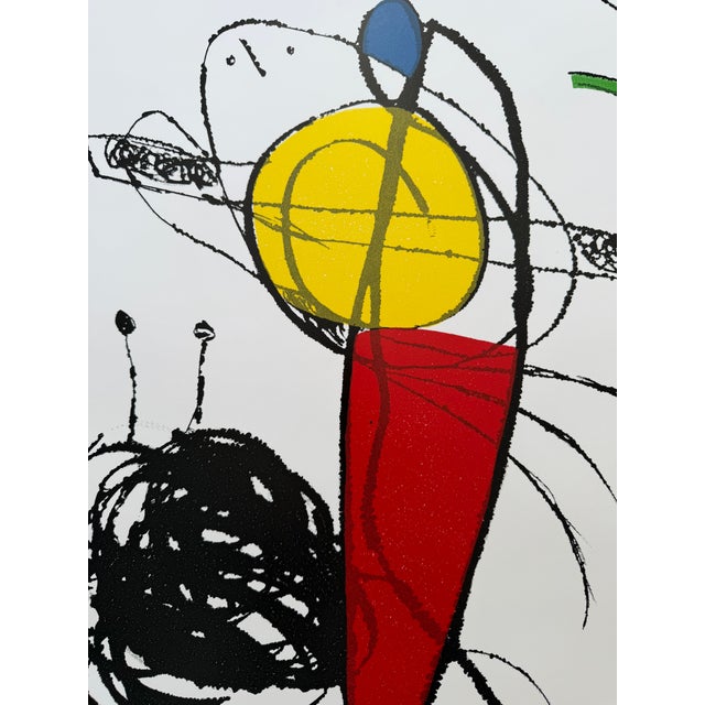 1990s Joan Miró, Roland Garros, 1991, Vintage Poster, Printed in France For Sale - Image 5 of 8