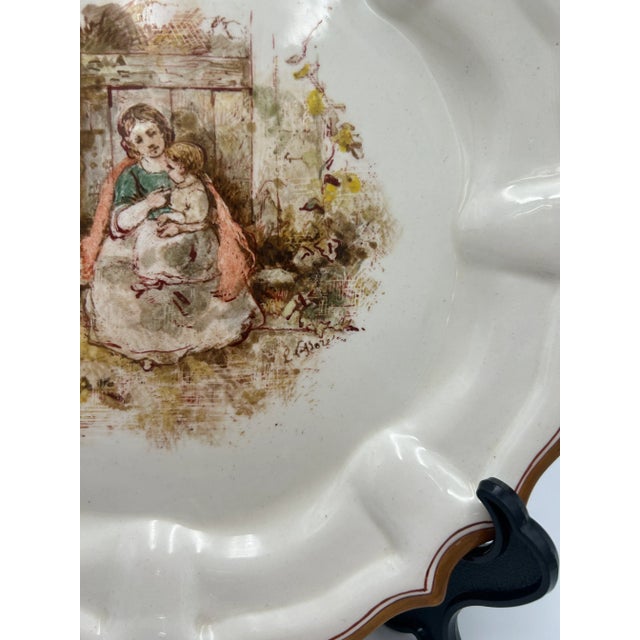 Mid 19th Century Plate by Emile Lessore for Wedgwood, 1858 For Sale - Image 5 of 6