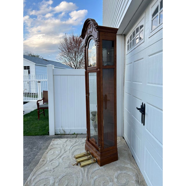 Vtg. Howard Miller Traditional Style Tall Case Grandfathers Clock For Sale In Philadelphia - Image 6 of 16