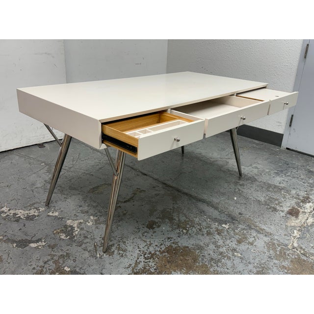 Contemporary Hooker Furniture Sophisticated Contemporary Writing Desk For Sale - Image 3 of 12