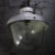 Industrial Vintage Industrial Grey Metal & Frosted Glass Pendant Lamp For Sale - Image 3 of 9