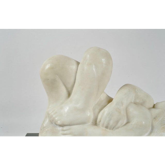 Eugene Gauss (1905 - 1988) Marble Sculpture of Reclining Nude, Dated 1978 For Sale In Los Angeles - Image 6 of 9