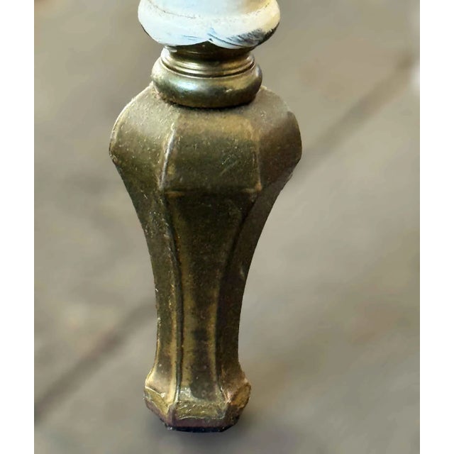 Iron Coffee Table With Brass Detail For Sale - Image 4 of 7