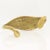 Gold Signed Mid-Century Stephen Burr Brutalist Cast Brass & Agate Cabochon Bracelet For Sale - Image 8 of 11