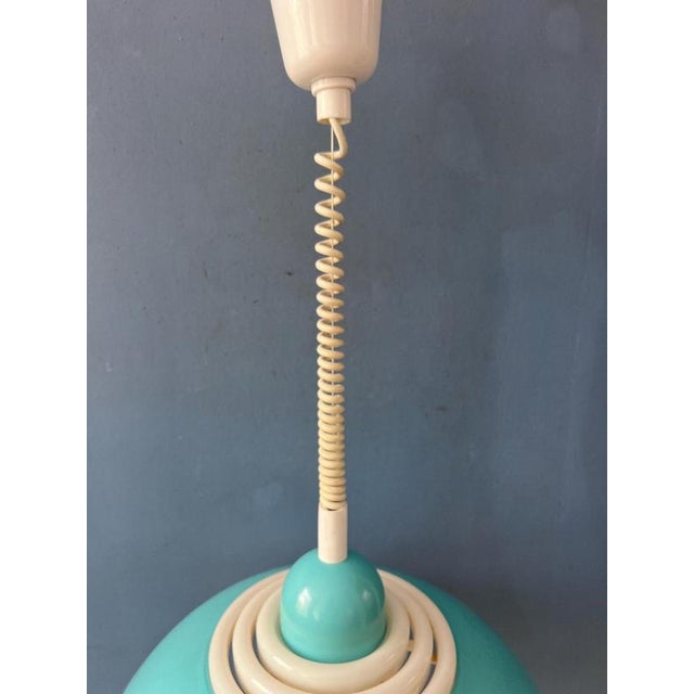 Space Age Blue UFO Pendant Lamp by Knud Christensen For Sale - Image 11 of 12