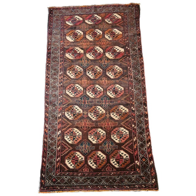 Vintage Baluchi Rug in Wool, 1960s For Sale - Image 12 of 12