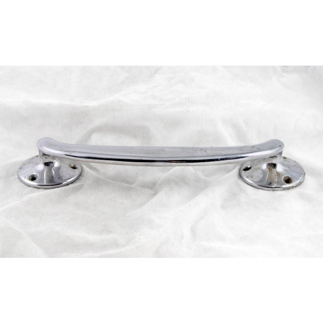 Modern Vintage Modern 10 In. Chrome Plated Door Pull Handle For Sale - Image 3 of 4