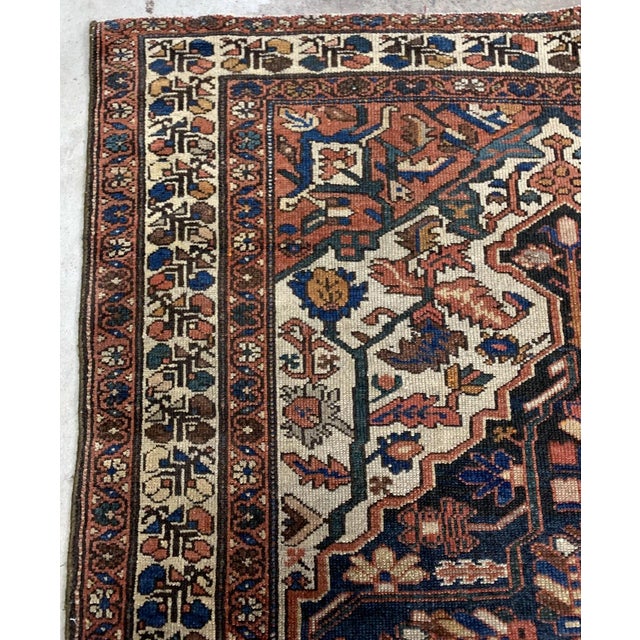 1920s 1920s, Handmade Antique Persian Malayer Rug 4.1' X 6.2' For Sale - Image 5 of 9