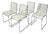 Vintage Acrylic Glass Chairs by Calligaris, Italy, 1980, Set of 4 For Sale