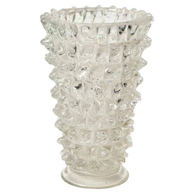 Large Italian Rostrato Murano Glass Vase by Ercole Barovier, Italy, 1940s For Sale - Image 16 of 16