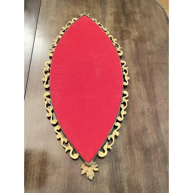 Italian Bronze Wall Mirror, 1950s For Sale - Image 10 of 11