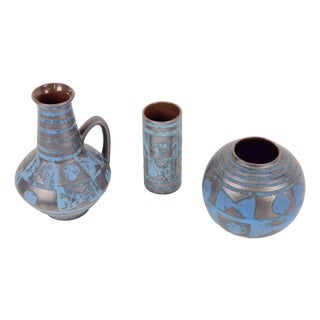 Fat Lava Ankara Vases by Carstens Tönnieshof, 1960s, Set of 3 For Sale