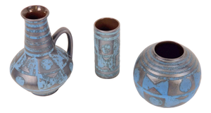 Fat Lava Ankara Vases by Carstens Tönnieshof, 1960s, Set of 3