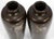 A pair of elegant vases of solid oiled bronze from the Meiji era, Japan (1868-1912). In a Classic Meiping shape, the pair...
