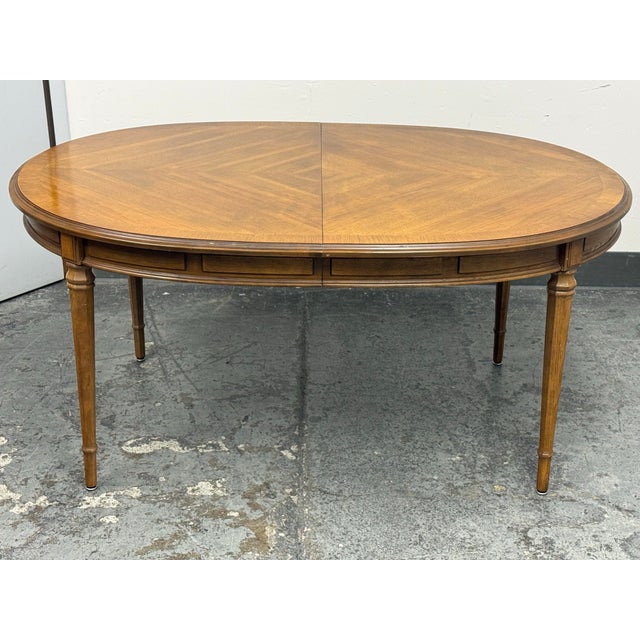 Wood Drexel Esperanto Extension Dining Table, Mid 20th Century. For Sale - Image 7 of 12