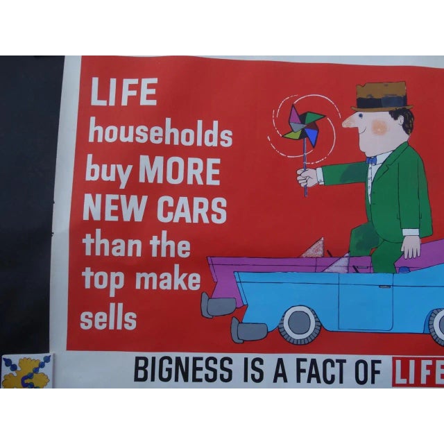 Mid 20th Century "Bigness Is a Fact of Life" Saul Mandel Life Magazine Poster For Sale - Image 4 of 6