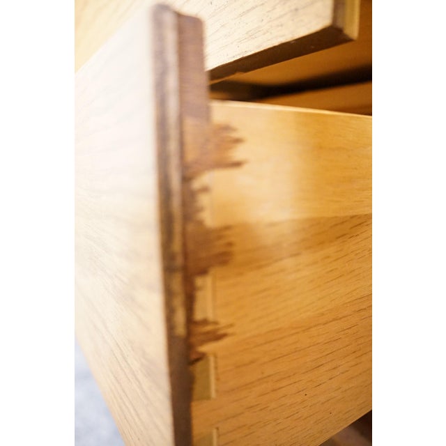 Brown Thomasville Furniture Forecast Collection Solid Oak Contemporary 54" Buffet Cabinet 12221-110 For Sale - Image 8 of 13