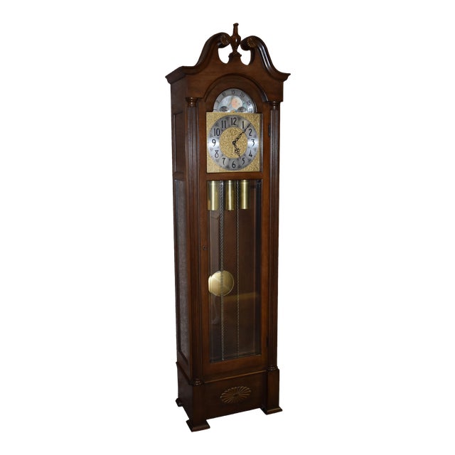 Vintage Herschede Traditional Style Grandfathers Clock Chairish