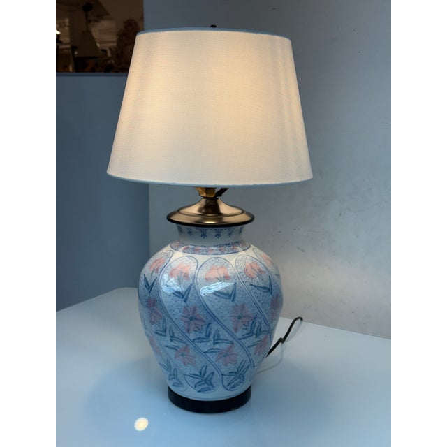 Chinoiserie Ceramic Table Lamp For Sale In San Francisco - Image 6 of 12