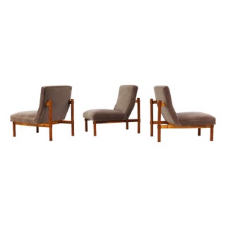 Model 869 Architectural Lounge Chairs from Cassina, Italy, 1960s, Set of 3 For Sale