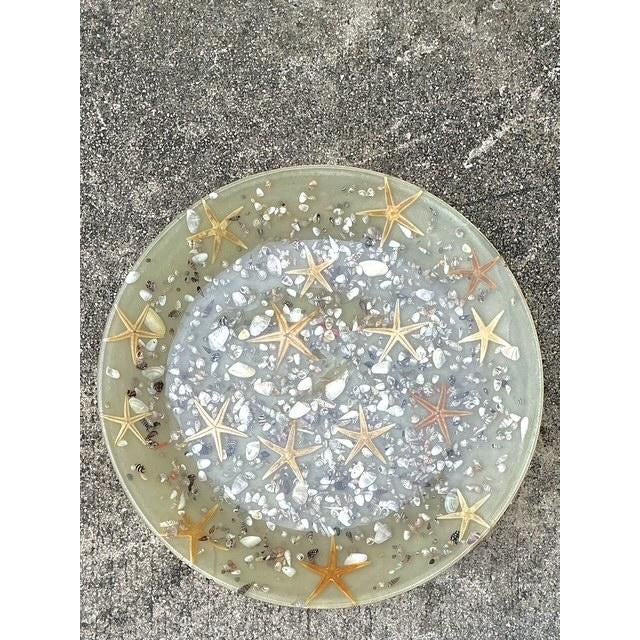 Vintage Italian Starfish Resin Bowl For Sale - Image 4 of 12