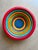 This postmodern centerpiece bowl was designed by Pietro Manzoni and manufactured by Vietri in Italy during the 1980s,...