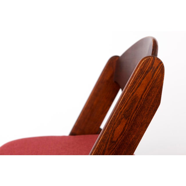 Vintage Italian Chair in Dark Beechwood, 1980s For Sale - Image 6 of 10