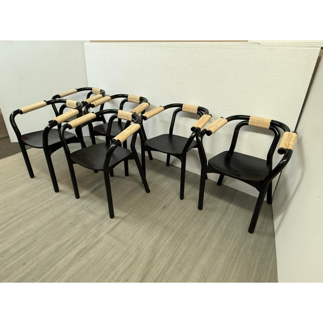 Mid-Century Modern Tatsuo Kuroda for Normann Copenhagen Knot Dining Chairs, Set of Six For Sale - Image 3 of 12