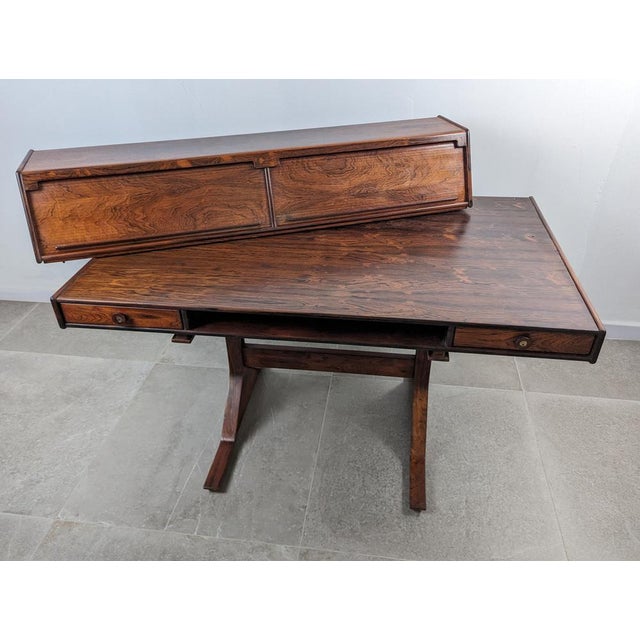 Wood Desk attributed to Gianfranco Frattini, Italy, 1950s For Sale - Image 7 of 18