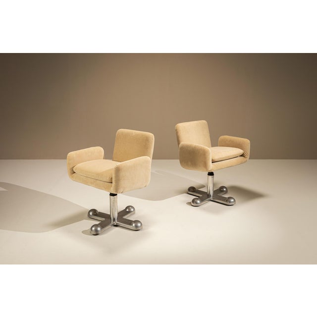 Ettore Sottsass Planula Swivel Armchairs by Ettore Sottsass, Italy, 1970s, Set of 2 For Sale - Image 4 of 13