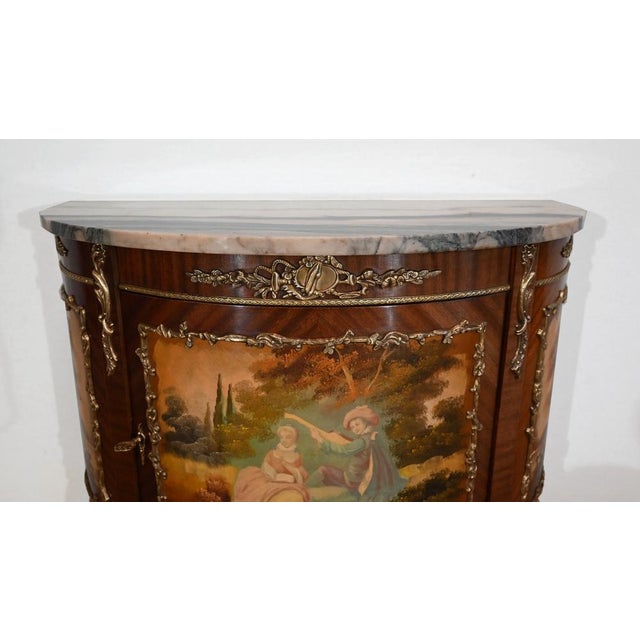 Half-Moon Buffet in Mahogany, 1920s For Sale - Image 6 of 18