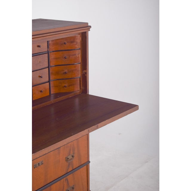 Vintage Abattant Cabinet with Three Drawers, 1920s For Sale - Image 3 of 14