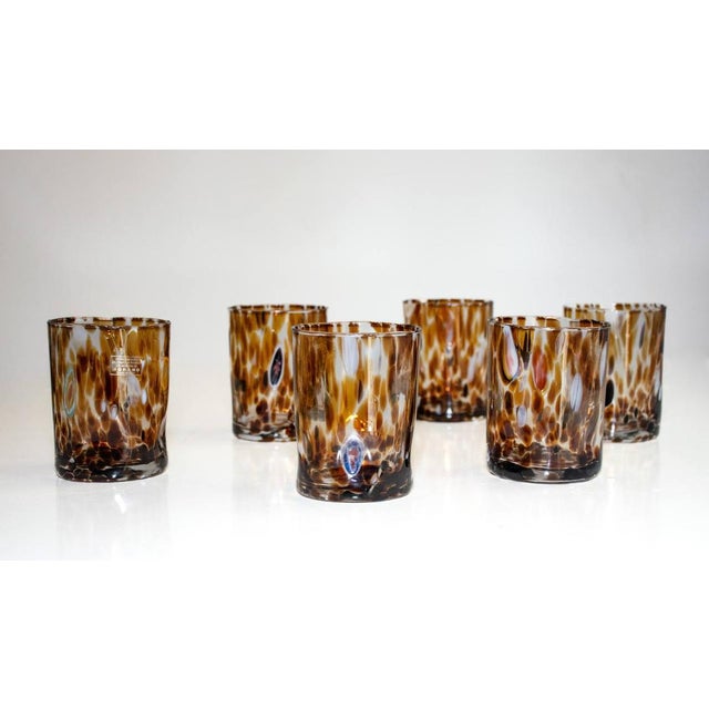 Cocktail Glasses by Iskra for Murano Verre, Set of 7 For Sale - Image 11 of 18