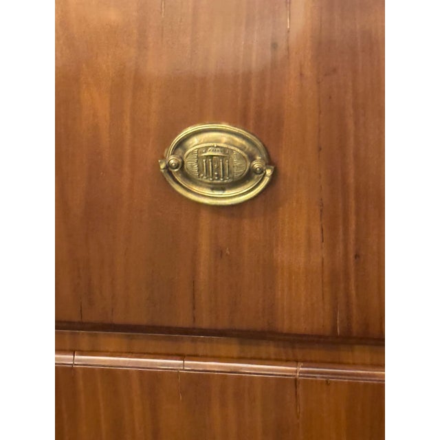 19th C. German Biedermeier Walnut Chest For Sale - Image 4 of 9