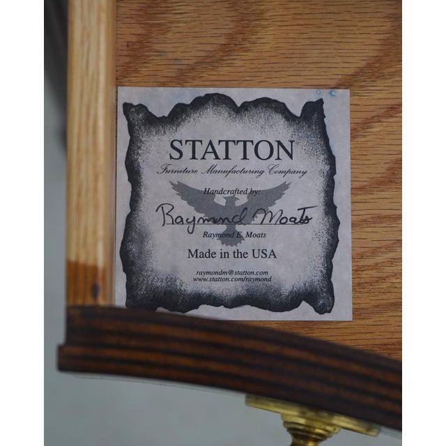Statton Old Towne Mahogany Console Table & Mirror For Sale - Image 16 of 18