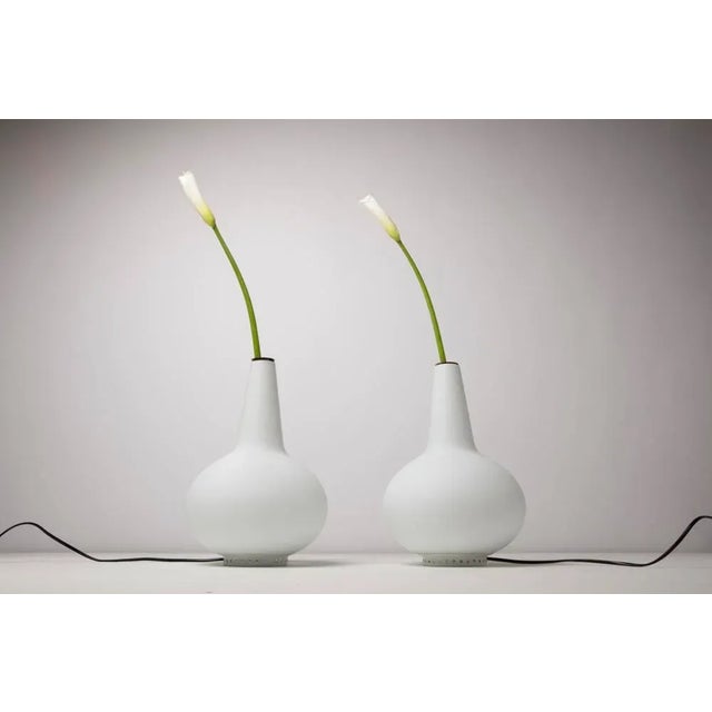 1960s Flower Table Lamps Mod. 1837 by Max Ingrand for Fontana Arte, 1960s, Set of 2 For Sale - Image 5 of 6