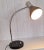 Metal Adjustable Desk Lamp with Chrome-Plated and Black Painted Metal Frame, 1980s For Sale - Image 7 of 7