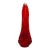 1960s Large Le Smith Diamond Butt 16 Fingers Swung Vase Amberina 24 Gorgeous Red For Sale
