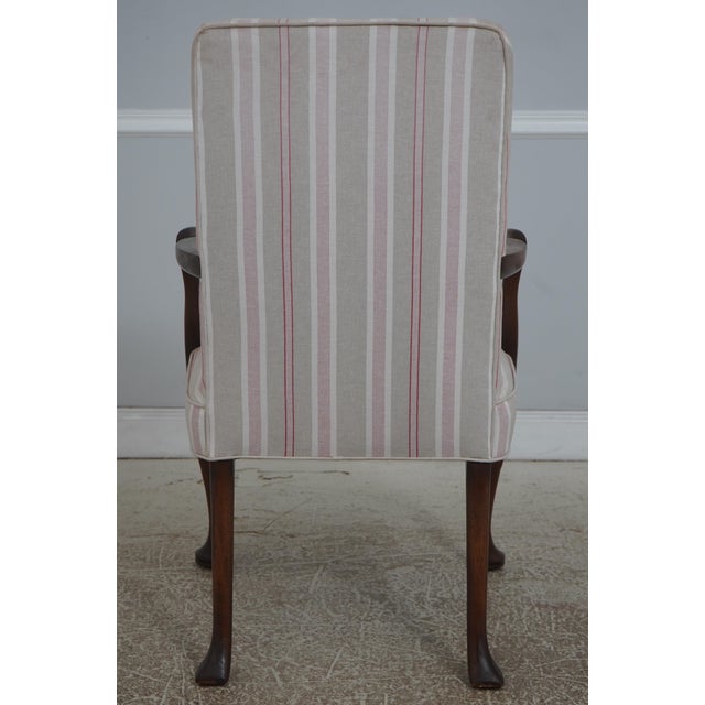 Kittinger Pair of Kittinger Mahogany Queen Anne Style Arm Chairs For Sale - Image 4 of 18