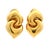 1980s Bulgari Puffy Gancio Link 18k Yellow Gold Earrings, Pair For Sale - Image 11 of 11