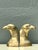 Vintage Polished Brass Eagle Head Bookends - A Pair For Sale - Image 11 of 12